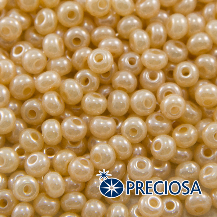 Бісер 47115 Чеський Preciosa 6/0, Перлинний S, Бежевий, Круглий, (УТ100015915)