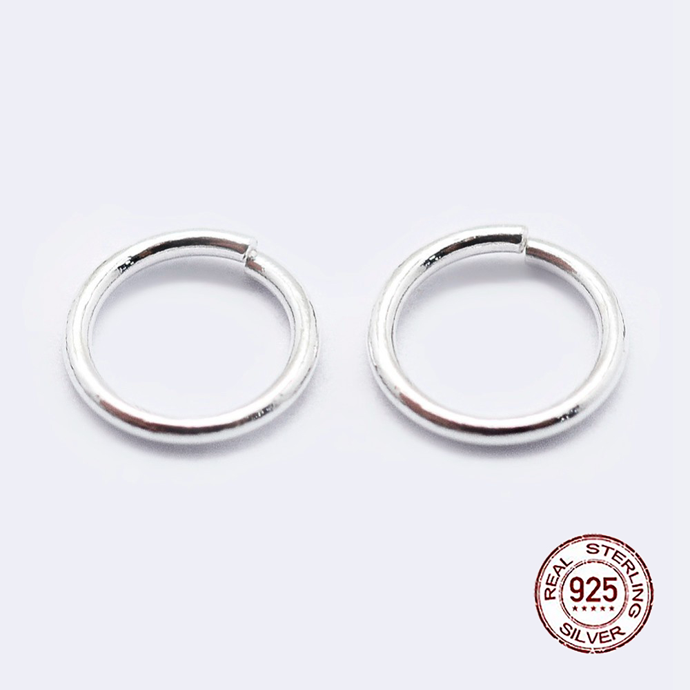 Серебро 925 Колечки Соединительные Одинарные Открытые, 8х1мм, (УТ100026102)