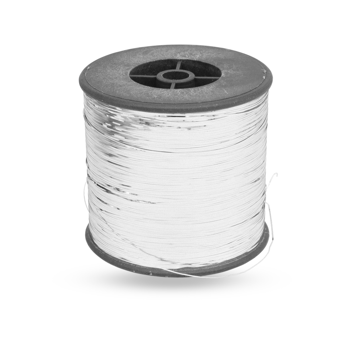 Шнур Декоративний Металізований 0.5мм/4000м, Сріблястий, 0.5мм, приблизно 4000м/котушка, (УТ100027615)