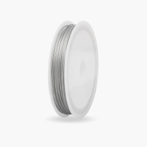 Тросик Ювелірний Стальной, Світло-Сірий, 0.8мм, 18м/котушка, (УТ100005493)